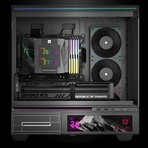 Tản nhiệt khí Thermalright Royal Knight 120 Digital Black | Dual Tower CHÍNH HÃNG